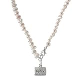 White Pearls with Charm Necklace