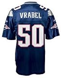New England Patriots Mike Vrabel Replica Adult Team Color Sale Jersey, Size= Large