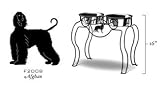 Afghan Hound Dining Station