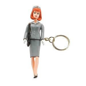 Barbie Stewardess Keychain ~ Service with Style
