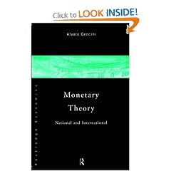 Monetary Theory: National and International: Alvaro Cencini