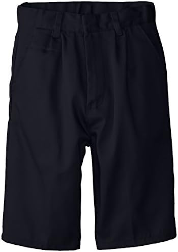 (6114) Genuine School Uniforms Boys Pleated Front Short (Sizes 4-16) in Navy Size: 12