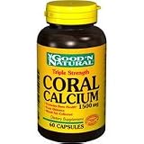 Triple Strength Coral Calcium 1500mg - 60 caps,(Good N' Natural)