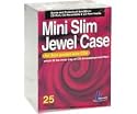 KHypermedia Slim Jewel Cases for 8-cm Mini CDs (Black, 25-Pack)