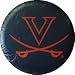 Virginia University Cavaliers black tire cover, Size LARGE