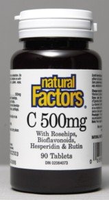 C 500mg +Rosehips (90Tablets) Brand: Natural Factors