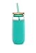 Ello Devon 20OZ Glass Tumbler with Straw, Mint, 20 Oz.