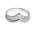 10KT White Gold Filigree Band 10K Designed Thumb Ring