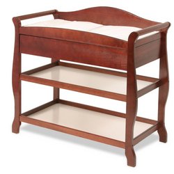 Baby: Aspen Changing Table with Drawer Cherry