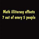Math Illiteracy T-shirt