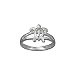 T36R517--Sterling Silver Hawaiian Jewelry Honu (turtle) Ring