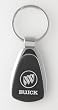 Buick Chrome/Black Teardrop Keychain