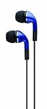 iHome iB15L Noise Isolating Earphones with Volume Control and Pouch (Blue)