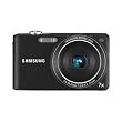 Samsung PL200 - Digital camera - compact - 14.2 Mpix - optical zoom: 7 x - supported memory: SD, SDHC - black