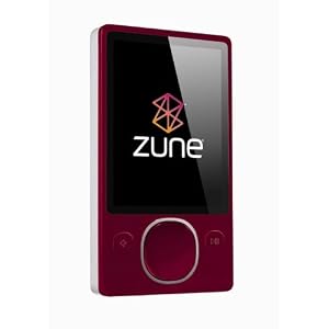 Zune 80 GB Digital Media Player (Red) by Zune