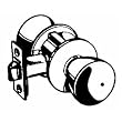 Schlage Lock F40BEL605 Bell Privacy Lockset