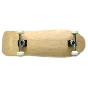 Moose Old School Complete Skateboard (Natural, 10 x 30) by