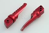 Custom Foot Pegs - Rear Passenger - Kawasaki - ZX6R 00-09, ZX6RR 03-06, ZZR 600 05-09, ZX9R 00-03, ZX12R 00-05, ZZR 1200, ZRX 1200 R 01-05, ZX14 06-09, Concours 14 08-12 - Red