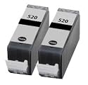 Canon Pixma MP540 Black Compatible Printer Ink Cartridge x 2