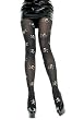 Nylon Opaque Tights With Printing ("Skull", "Bitch", "Slut")