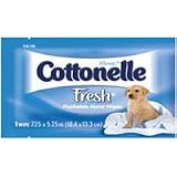 Cottonelle flushable moist wipes, fresh, single roll - 20 ea