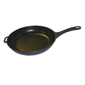 Dexam Chasseur Cast Iron Round Aubergine Frying Pan, 26 cm