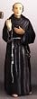 St. Maximilian Kolbe Patron Saint Statue - 3.5" - Ceramic Painted