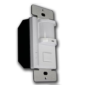 Enerlites WOSS15-W Infrared Single Pole Wall Switch Occupancy Sensor, Title 24, White
