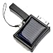 Solar /USB Powered 400mAh Emergent External Battery /Portable Power Source Charger with Keychain for iPhone (Black)