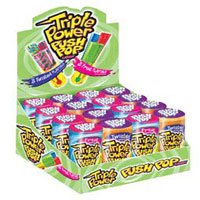Topps Triple Power Push Pop Candy - 16 / Box