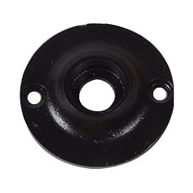 Black Iron Doorknob Rosette by 
