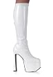 6.5 Inch Chunky Platform Heel Knee Boot Women'S Size Shoe