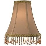Medium Bell-Shaped Lampshade with Beaded Trim from Destination Lighting