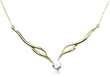Image of 9ct Yellow Gold AMP382362 Ladies Cubic Zirconia Necklet