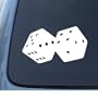 DICE - Car, Truck, Notebook, Vinyl Decal Sticker #1256 | Vinyl Color: White
