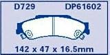 EBC Brake DP61602 Rear Premium Organic Pads