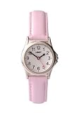 Limit White Dial Stainless Steel Case Pink Leather Strap Fun Girls Watch 6718