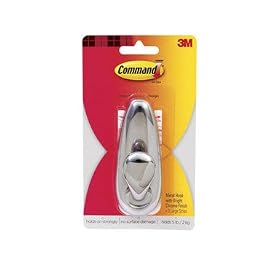 3M Command FC13-BC Forever Classic Large Metal Hook, Bright Chrome by 3M COMPANY
