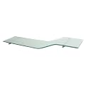 Atlas Zigzag Shelf Kit - Frosted/ Silvertone (32x8")