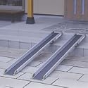 車椅子用段差解消 アルミワンタッチスロープ