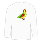 Long Sleeve T-shirt with duck, anas, baikal, bird, teal, formosa
