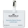 Durable 8603-19 Namensschilder mit Clip farblos Inh.5