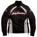 Harley-Davidson® Women's Switchback Jacket. Water-resistant woven polyester/nylon. Textile outerpanels zip off to create a mesh jacket (see photos). 98267-08VW