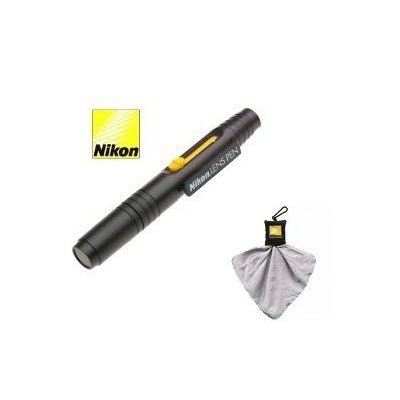 Nikon Original Lens Pen Cleaning System for Nikon D300 , D3 , D200 , D100 , D90, D80 , D70s , D70 , D60 , D50 , D40x & D40 Cameras And all Nikon Binoculars + Nikon Microfiber Cleaning Cloth Kit