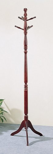 Coat Rack in Cherry Finish
