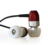 Thinksound ts02 8mm High Definition Passive Noise Isolating Wooden Headphone (Silver/Cherry)