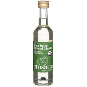 Da Rosario 100% Organic Black Truffle Flavored Olive Oil, 1.76-Ounce Glass Bottle by Da Rosario