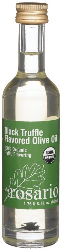 Da Rosario 100% Organic Black Truffle Flavored Olive Oil, 1.76-Ounce Glass Bottle by Da Rosario
