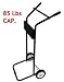 TMS 85 lb Outboard Boat Motor Stand Carrier Cart Dolly 15HP