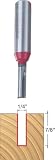 Freud 12-102 1/4-Inch Diameter by 7/8-Inch Double Flute Straight Router Bit with 1/2-Inch Shank